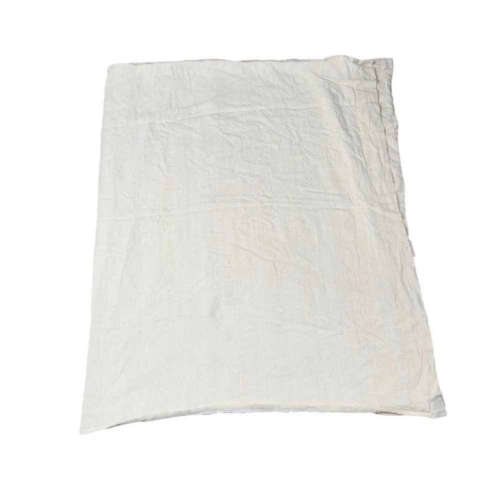 Quince Raw Silk Curtain Panels 48x84 Cream Cotton Lined Excellent Texture Luxury